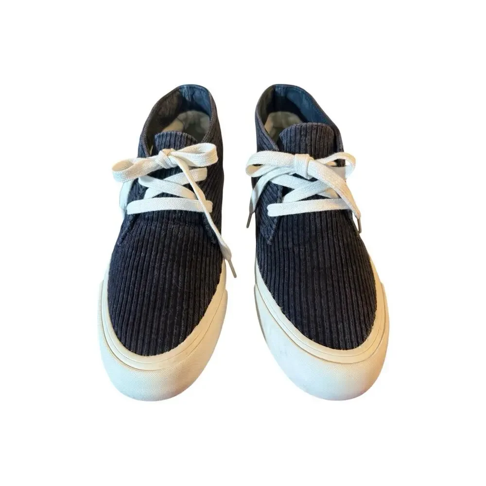SeaVees Maslon Sneaker Poplin Navy Blue Corduroy Chukka Desert Boot  Womens 10